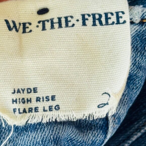 Free People We the Free Jayde Flare Women’s 27 Jeans Blue High Rise Flare - Picture 10 of 15
